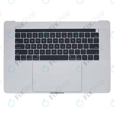 Apple MacBook Pro 15" A1707 (Late 2016 - Mid 2017) - Top Keyboard Frame + Keyboard US + Microphone + Trackpad + Speakers (Silver)
