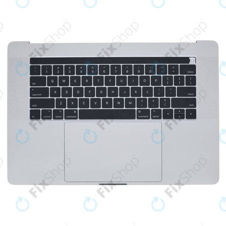 Apple MacBook Pro 15" A1707 (Late 2016 - Mid 2017) - Top Keyboard Frame + Keyboard US + Microphone + Trackpad + Speakers (Silver)