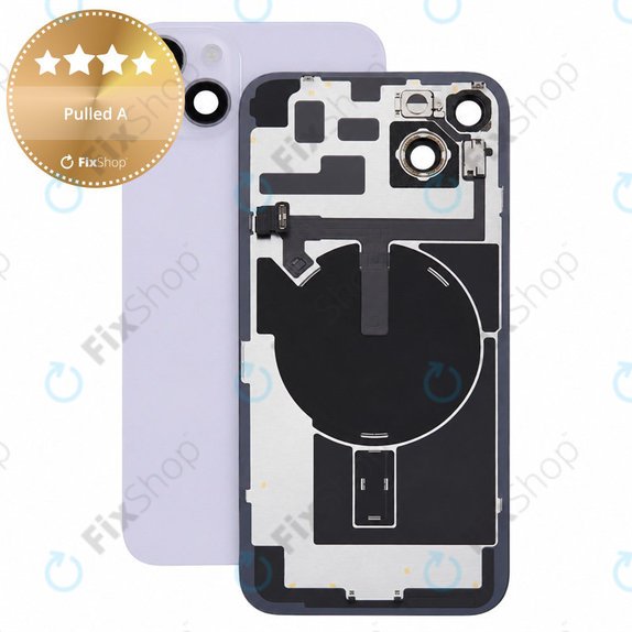 Rear Housing Glass for iPhone 14 Plus, Purple, Pulled A