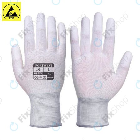 ESD Thin Rubber Gloves - Size L