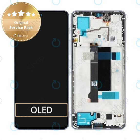 Xiaomi Redmi Note 13 Pro 5G 2312DRA50C - LCD Display + Touch Screen + Frame (Aurora Purple) - 5600030N1600 Genuine Service Pack
