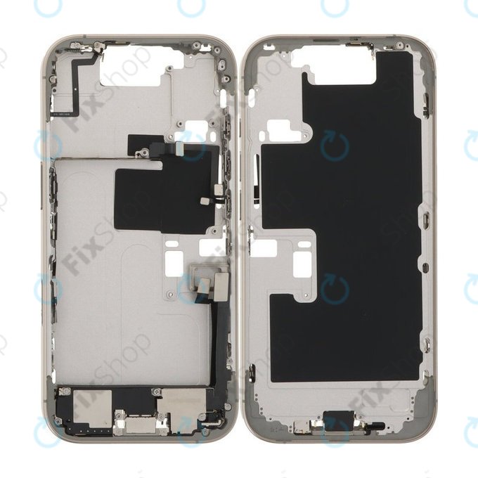 Apple iPhone 16 Pro - Middle Frame + Power, Volume and Camera Buttons (Natural Titanium)