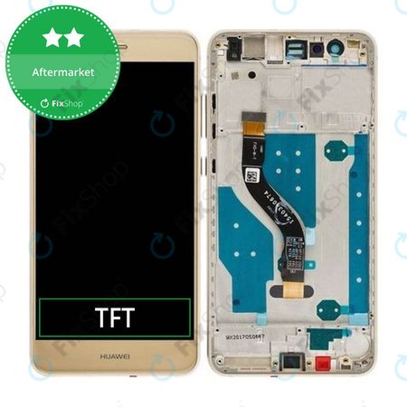 Huawei P10 lite - LCD Display + Touch Screen + Frame (Platinum Gold) TFT