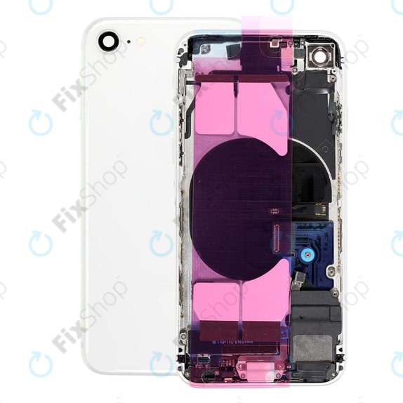Apple iPhone SE (2nd Gen 2020) - Rear Housing with Small Parts (White)