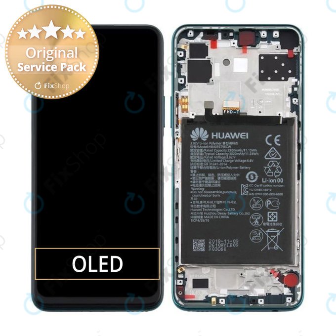 Huawei Nova 7 - LCD Display + Touch Screen + Frame + Battery (Crush Green) - 02353NRX