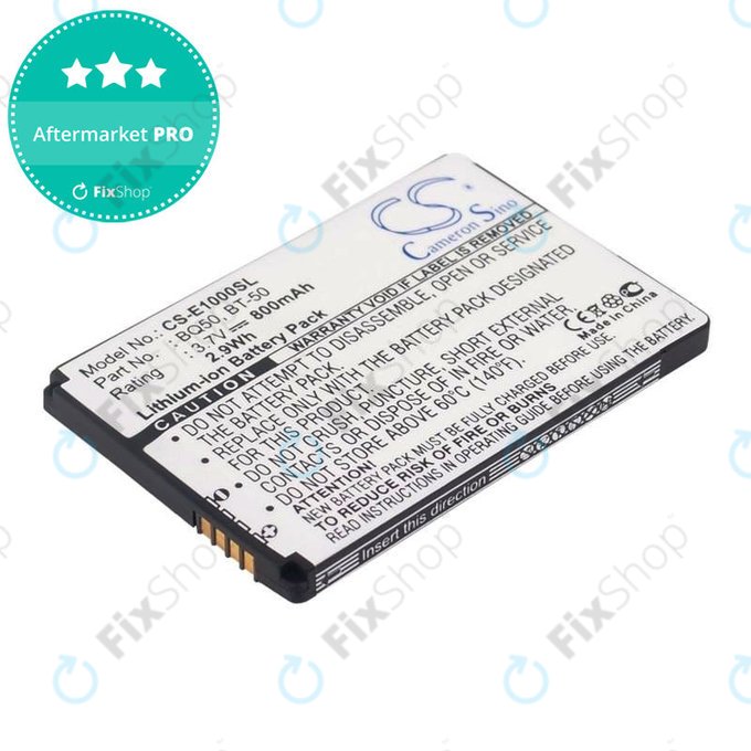 Battery for Motorola Wilder, 800mAh, Li-Ion, 3.7V, BQ50, HQ