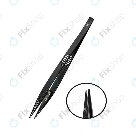 Tweezer, ESD-Safe Ceramic Flat Tip, 2UUL TW32