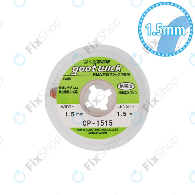 Goot CP-1515 - Conventional Desoldering Wicks - 1.5mm