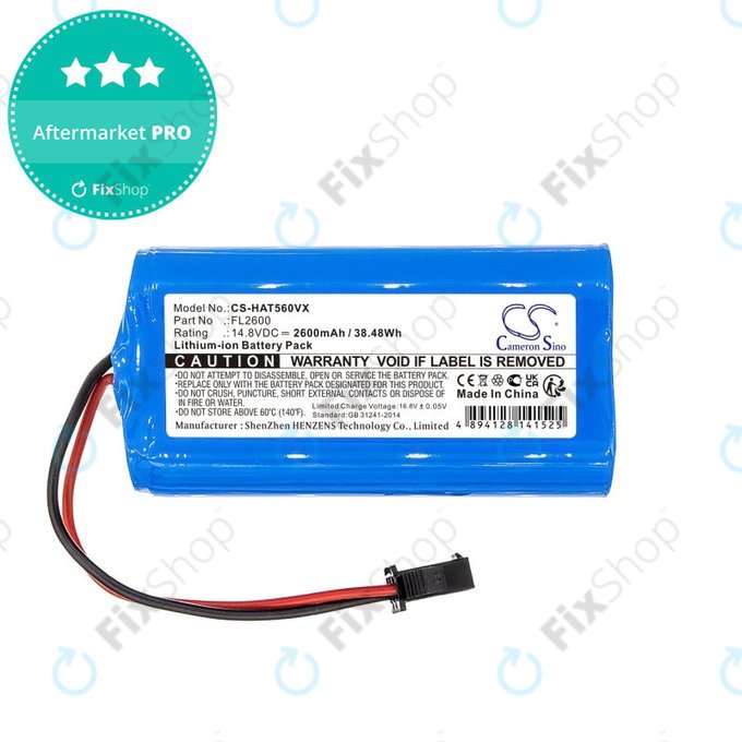Battery for Eufy Robovac 11, Haier TAB T550, Haier TAB560, 2600mAh, Li-ion, 14.8V, FL2600, HQ