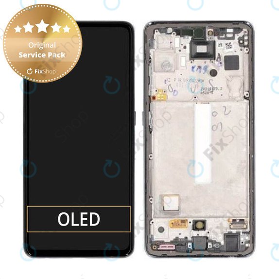Samsung Galaxy A52s 5G A528B - LCD Display + Touch Screen + Frame (Awesome Black) - GH82-26861A, GH82-26863A, GH82-26910A, GH82-26909A Genuine Service Pack