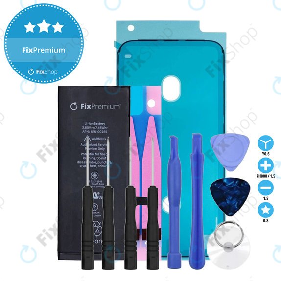 Battery for iPhone 7, 1960mAh, Adhesive, Toolkit, FixPremium