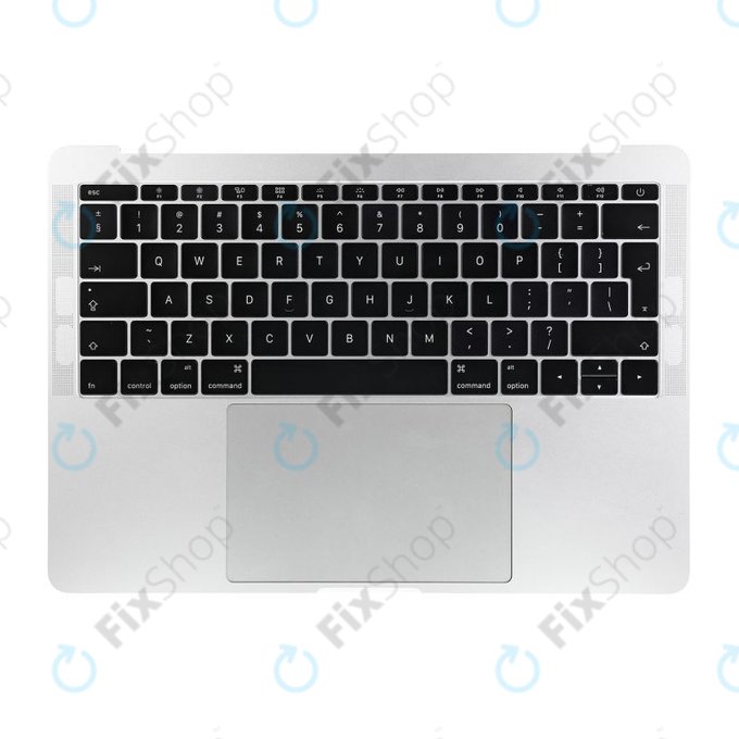 Apple MacBook Pro 13" A1708 (Late 2016 - Mid 2017) - Top Keyboard Frame + Keyboard UK + Microphone + Trackpad + Speakers (Silver)