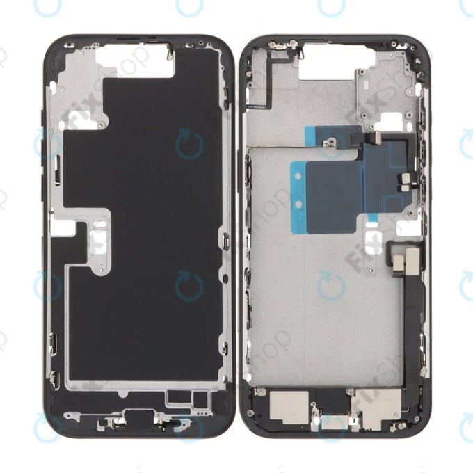 Apple iPhone 16 Pro Max - Middle Frame + Power, Volume and Camera Buttons (Black Titanium)