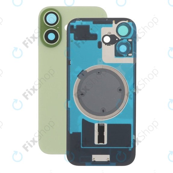 Apple iPhone 17 - Rear Housing Glass + Camera Lens + Metal Plate + Magsafe Magnets (Sage)