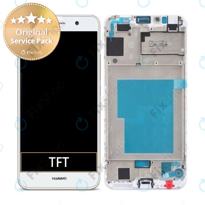 Huawei Y6 - LCD Display + Touch Screen + Frame (White) - 02350LTV