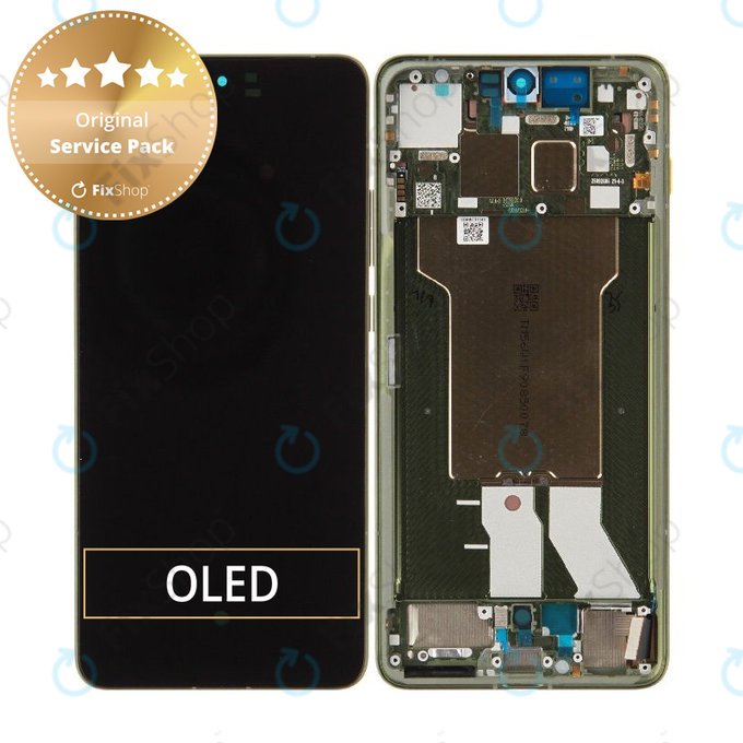 Display for Motorola Edge 70, Touch Screen with Frame, Bronze Green, 5D68C31543, Genuine Service Pack
