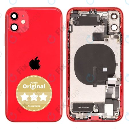Apple iPhone 11 - Rear Housing (Red) Pulled