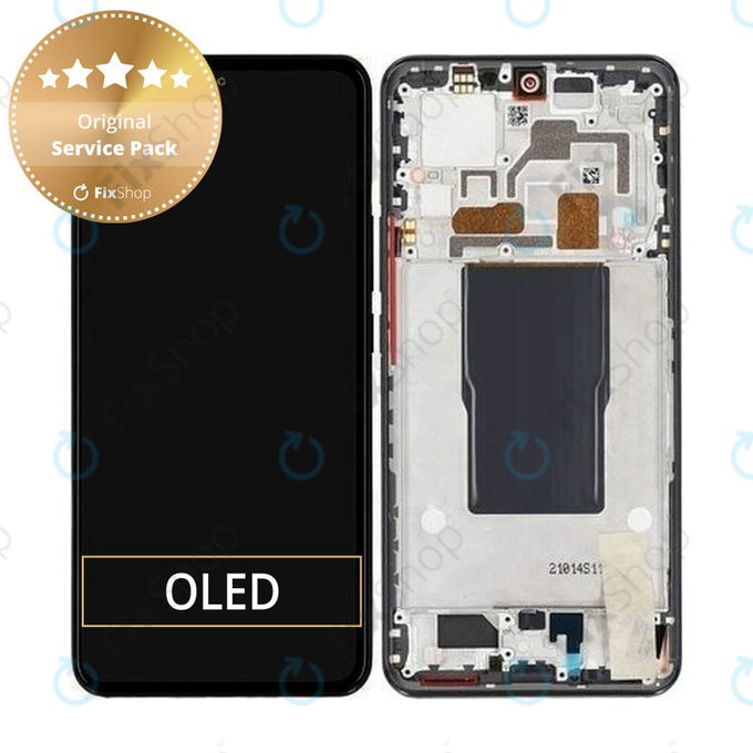 Xiaomi 12T Pro 22081212UG - LCD Display + Touch Screen + Frame (Black) - 560003L12U00 Genuine Service Pack