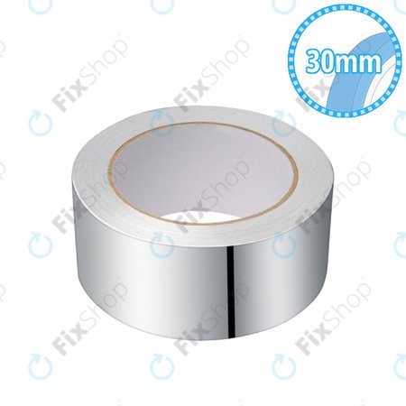 Heat-Resistant Aluminium Tape (EMI/RFI) - 30mm x 25m