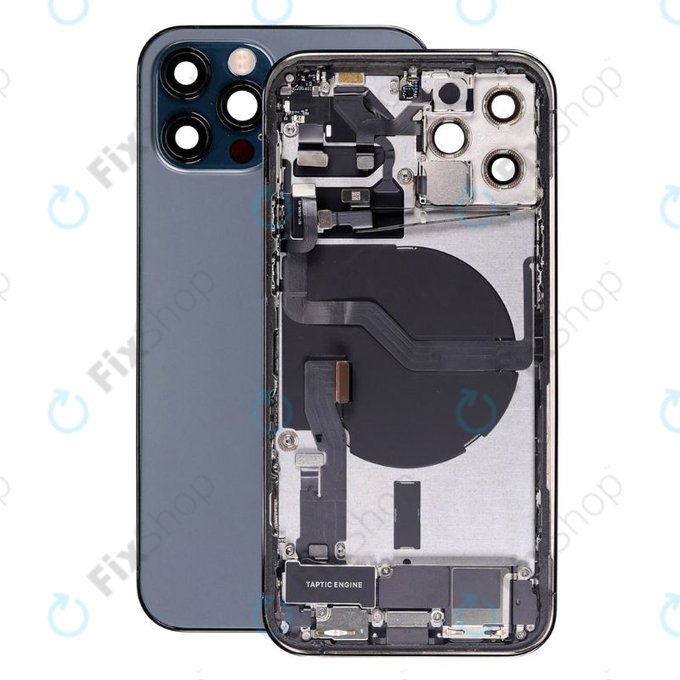 Apple iPhone 12 Pro - Rear Housing with Small Parts (Blue)