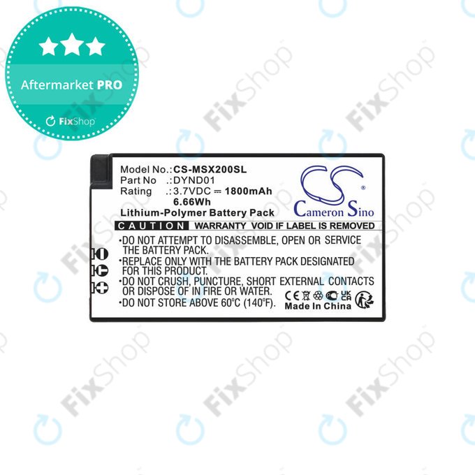 Battery for Microsoft Xbox Elite Series 2, 1800mAh, Li-Pol, 3.7V, DYND01, HQ