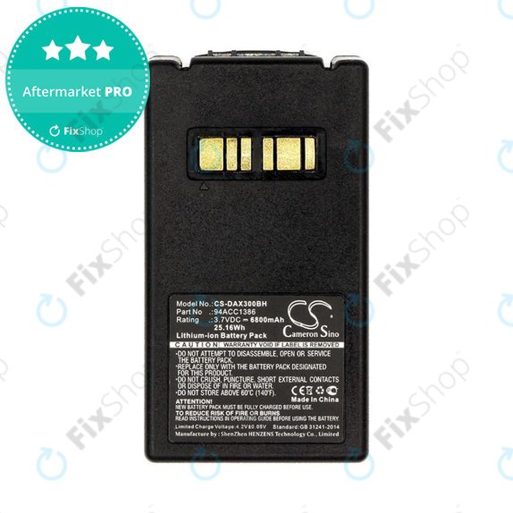 Battery for Datalogic Falcon X4, X3, 6800mAh, Li-Ion, 3.7V, 94ACC1386, HQ