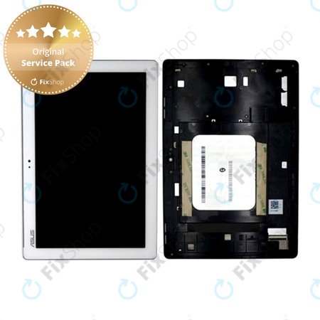 Asus ZenPad 10 Z300C, Z300CT, Z300CX, ZD300C - LCD Display + Touch Screen + Frame (White)