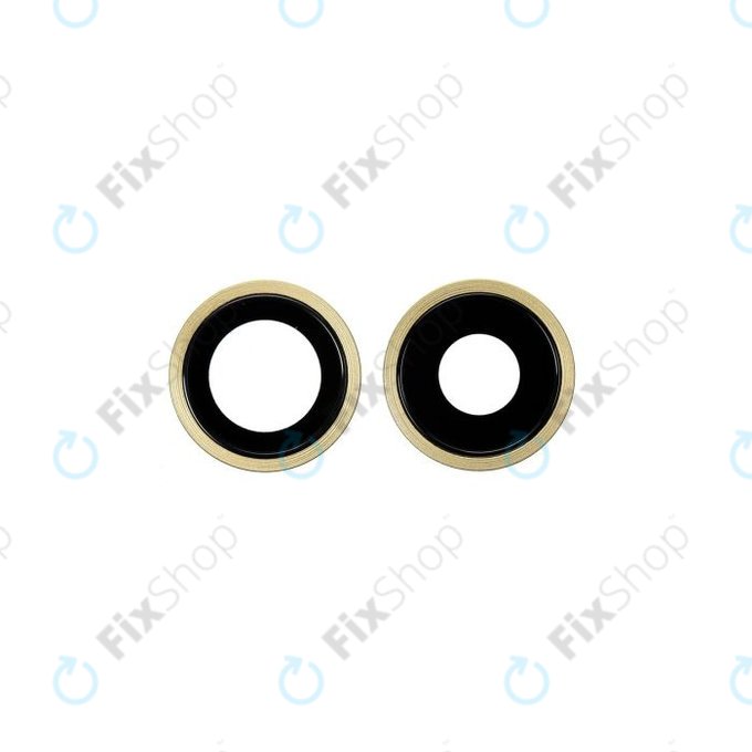 Apple iPhone 11 - Rear Camera Lens with Frame (Yellow) - 2pcs