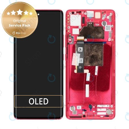 Motorola Edge 30 Fusion - LCD Display + Touch Screen + Frame (Viva Magenta) - 5D68C22034 Genuine Service Pack
