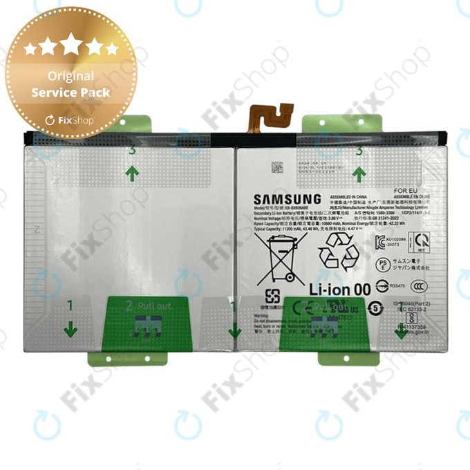 Samsung Galaxy Tab S10 Ultra X920, X926B - Battery EB-BX926ABE 11200mAh - GH82-35940A Genuine Service Pack