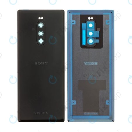 Sony Xperia 1 - Battery Cover (Black) - 1319-0282 Genuine Service Pack