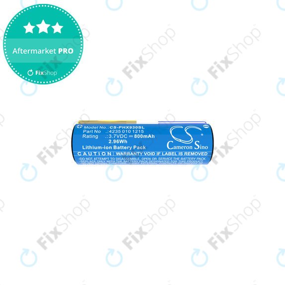Battery for Oral-B Genius X, Smart 6000, Philips Diamondclean, Easyclean, 800mAh, Li-Ion, 3.7V, 4235 010 13068, HQ