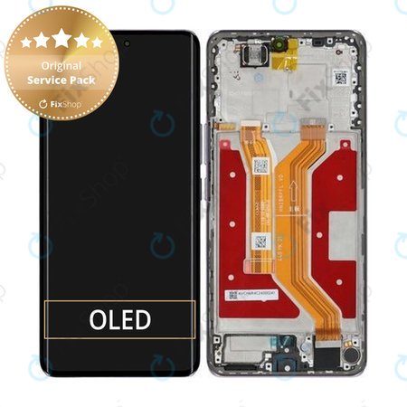 Honor Magic7 Lite - LCD Display + Touch Screen + Frame (Titanium Purple) - 0235AMMP Genuine Service Pack