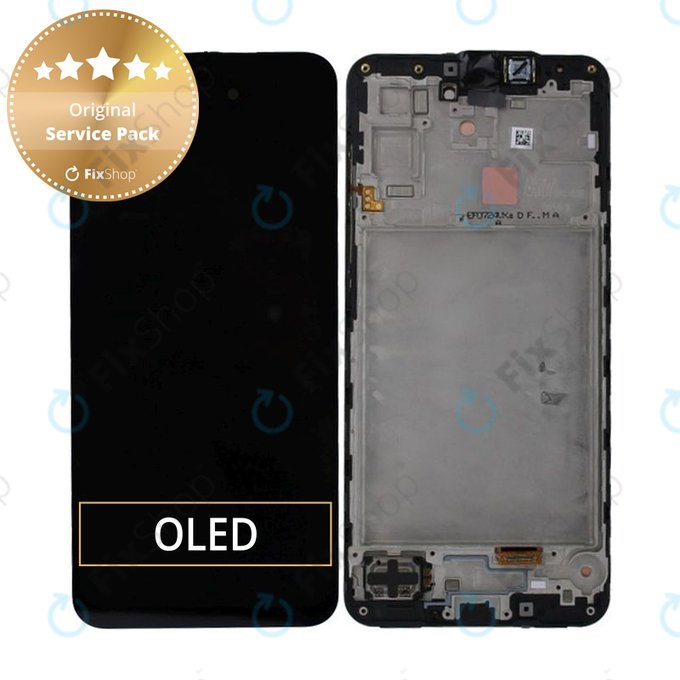 Samsung Galaxy A17 A176B - LCD Display + Touch Screen + Frame (Black) - GH82-38045A Genuine Service Pack