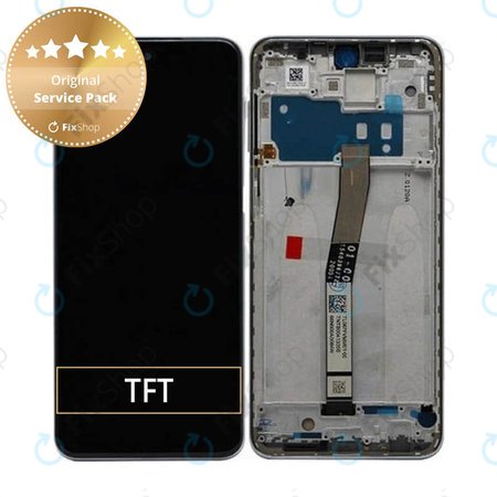 Xiaomi Redmi Note 9 Pro - LCD Display + Touch Screen + Frame (Interstellar Grey) - 560003J6B200 Genuine Service Pack