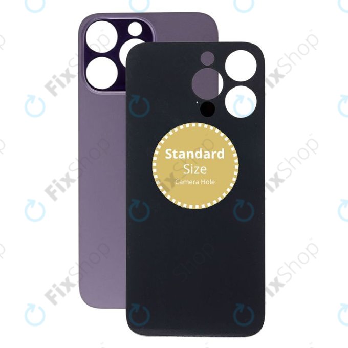 Apple iPhone14パープル 部品取り Apple iPhone 14 Pro Max - Rear Housing Glass (Deep Purple) | FixShop