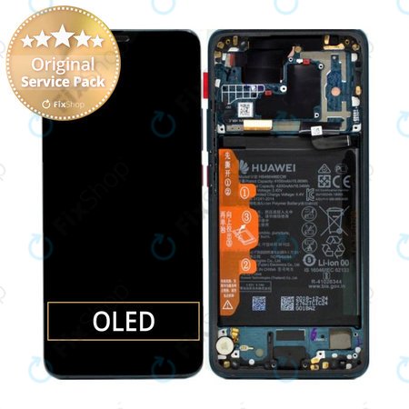 Huawei Mate 20 Pro - LCD Display + Touch Screen + Frame + Battery (Emerald Green) - 02352GGB Genuine Service Pack