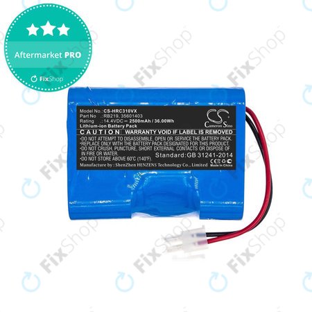Hoover RBC-series - Battery RB219, 35601403 Li-Ion 14.4V 2500mAh HQ