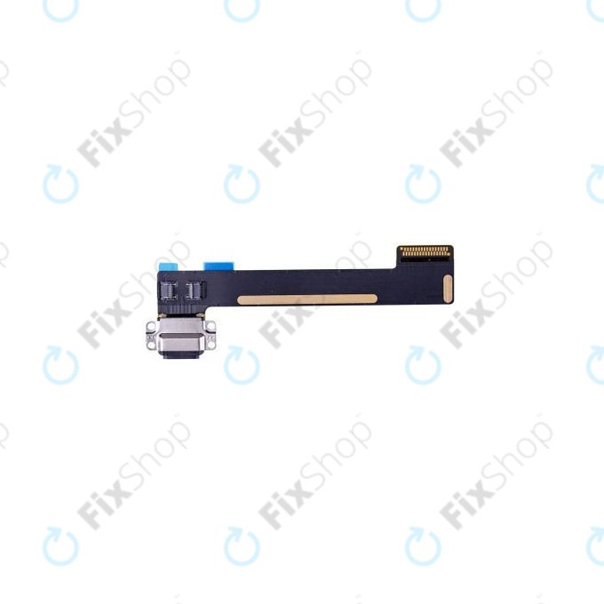 Apple iPad Mini 4, Mini 5 - Charging Connector + Flex Cable (Black)