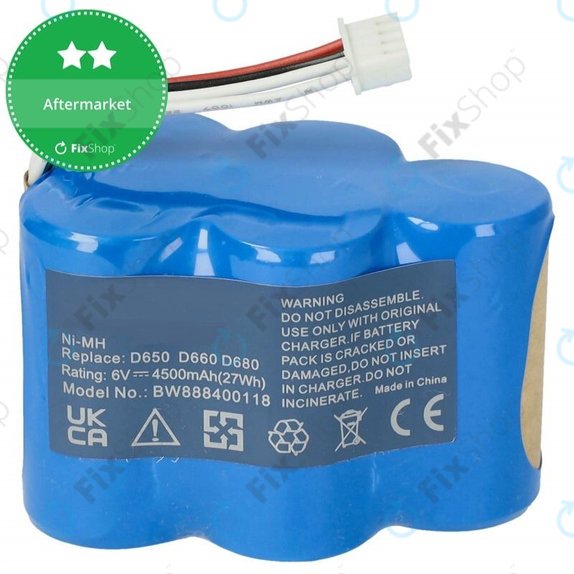 Ecovacs Deebot D-series - Battery LP43SC3300P5 Ni-MH 6.0V 4500mAh