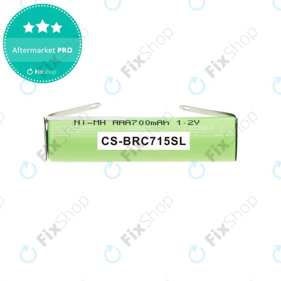 Battery for Philips Norelco QC5055, Braun FreeControl 1715, 700mAh, Ni-MH, 1.2V, 4HGAE-LFU, HQ