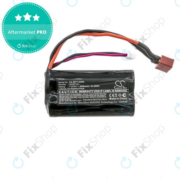Battery for WLToys FY01, FY02, FY03, 12423, 12428, 3000mAh, Li-Ion, 7.4V, 300ZFY01, HQ