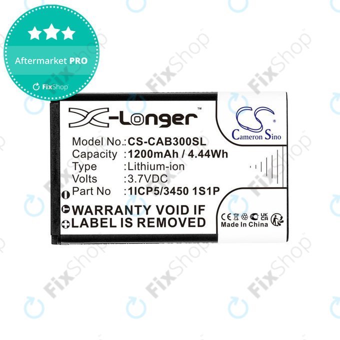 Battery for Cat B30, 1200mAh, Li-Ion, 3.7V, 1ICP5/3450 1S1P, HQ
