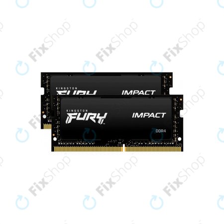 Kingston Fury Impact - RAM Memory SO-DIMM 32GB (2x16GB) DDR4 2666MHz - KF426S15IBK2/32 Genuine Service Pack