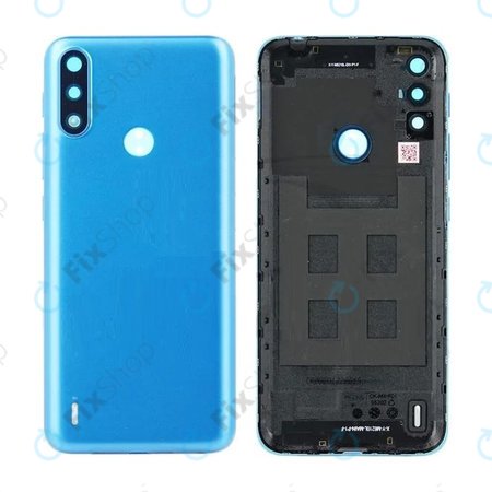 Motorola Moto E7 Power, E7i Power - Battery Cover (Tahiti Blue) - 5S58C18231 Genuine Service Pack