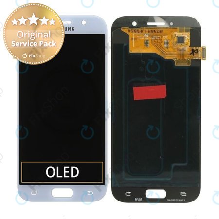 Samsung Galaxy A5 A520F (2017) - LCD Display + Touch Screen (Blue Mist) - GH97-19733C, GH97-20135C Genuine Service Pack