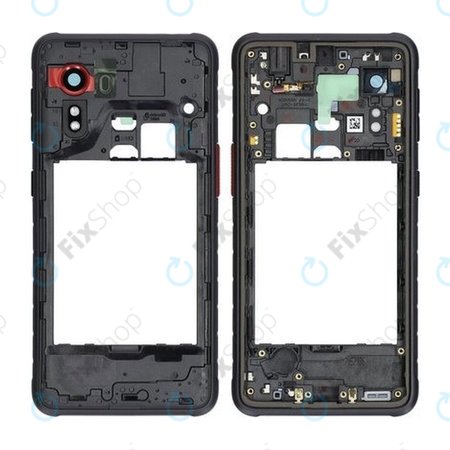 Samsung Galaxy Xcover 5 G525F - Middle Frame (Black) - GH98-46354A Genuine Service Pack