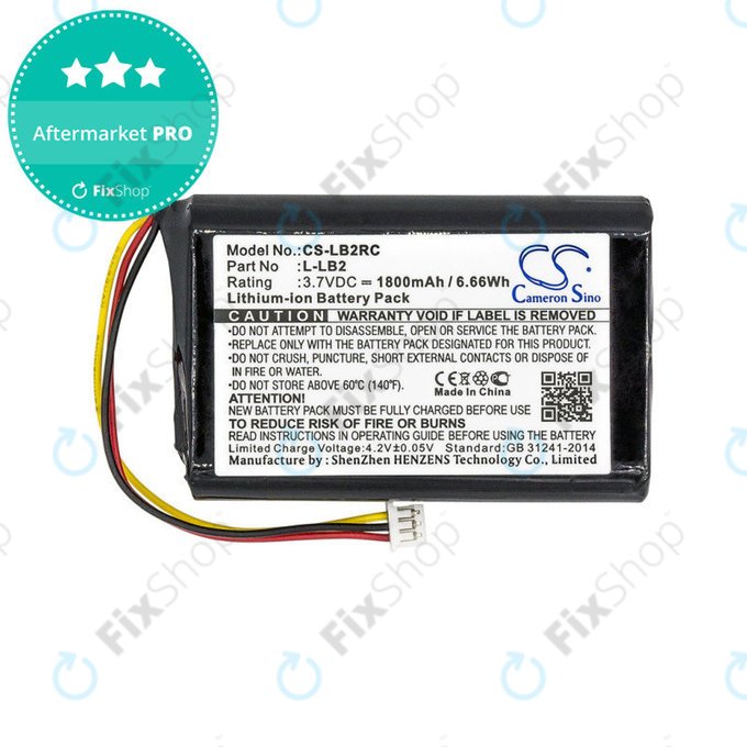 Battery for Logitech MX1000, 1800mAh, Li-Ion, 3.7V, L-LB2, HQ