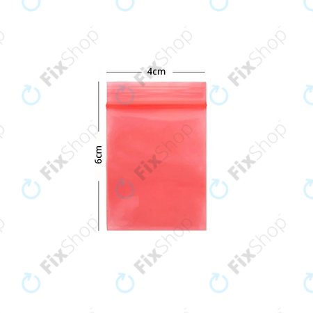 ESD Antistatic ZIP Lock Bag (Red) - 4x6cm 100pcs
