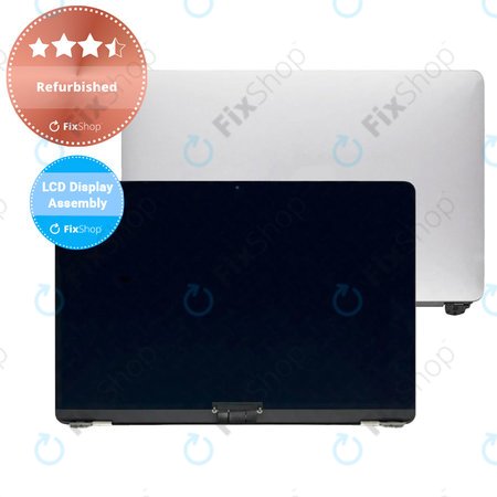 Apple MacBook Air 13" A1932 (2019), 13" A2179 (2020) - LCD Display + Front Glass + Case (Silver) Refurbished